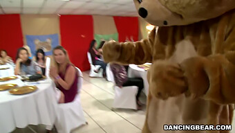 Get Ready To Party With The Famous Dancing Bear In This Cfnm Celebration!