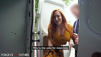 Redhead Milf Gets Public Hardcore Scene And Breast Worship After A Prayer