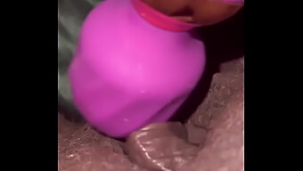 Milaj'S Intimate Self-Experiment With A Wand Vibrator In Close-Up