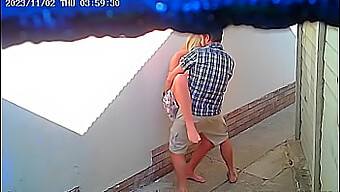 Couple'S Passionate Encounter Outside A Popular Eatery Caught On Surveillance Footage