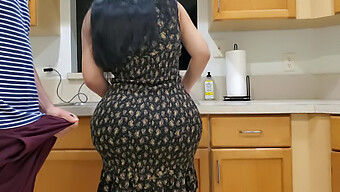 Amateur Stepson And Big Ass Stepmom'S Kitchen Encounter Turns Into Steamy Sex